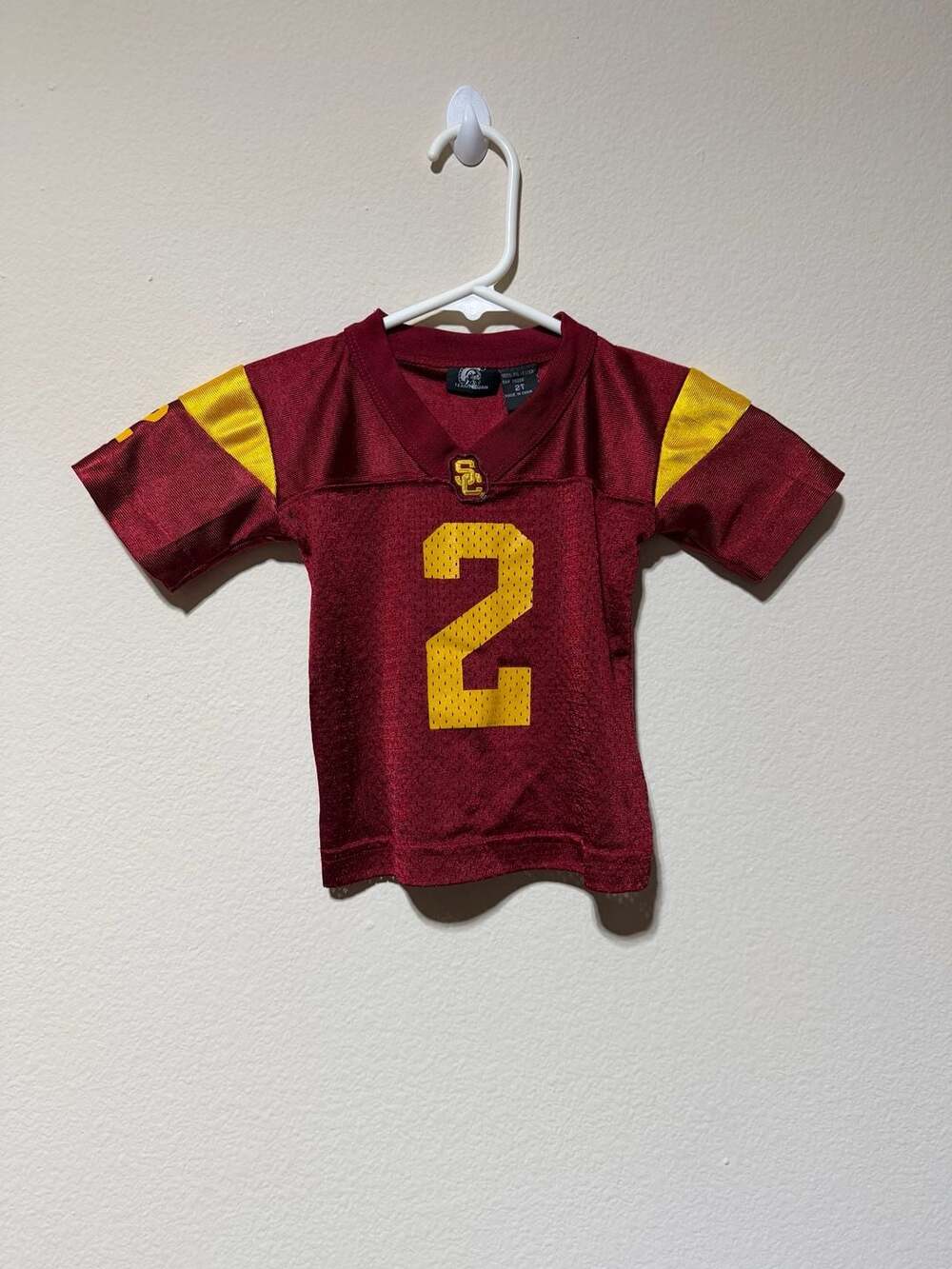 USC Trojans #2 Toddler Football Jersey Size 2T Maroon